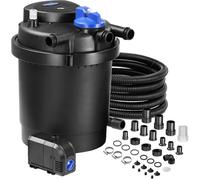 Gardebruk® Filtre de Bassin à Pression avec Pompe 16L Set Complet 2000 L/h 11W Lampe UVC Fonction dérivation Bypass Filtre UV-C intégré étang Mare