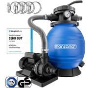 Pompe filtre à sable 10200l/h système de filtration nettoyage 7 fonctions eau