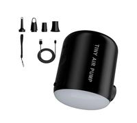 Pompe flottante de piscine, batterie de pompe gonflable, pompe à air de camping rechargeable avec lumière, outil de soufflage électrique de 2200 mAh pour camping à la maison Patio pique-nique