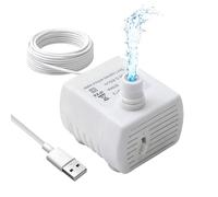 Pompe Fontaine à Eau Chat de Rechange Mini Pompes Filtre Aquarium Super Silencieuse avec Débit D'Eau Réglable Universelle Compatible pour Animaux de Compagnie Aquarium Culture Hydroponique