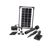 Pompe fontaine - - SolarMax 250 - Débit 200 l/h - Panneau solaire 6V 160mA - Jets volcan & cloche