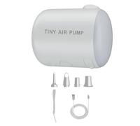 Pompe gonflable à batterie, gonfleur portable rechargeable avec lumière LED, 2200 mAh, pompe de gonflage électrique pour la maison, les voyages, le camping, les pique-niques, les terrasses