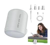 Pompe gonflable rechargeable avec lumière | Oudoor 2200mAh Batterie Gonflage Pignon de Soufflage pour Camping Maison Terrasses Voyage Pique-nique