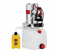 Pompe hydraulique 12V DC unité d'alimentation hydraulique à simple effet 4 pintes unité d'alimentation de réservoir en plastique for remorque à benne basculante voiture Lif