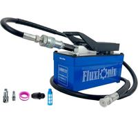 Pompe hydraulique à air 10 000 psi, réservoir de 1,7 l, entrée NPT 6,35 mm, sortie d'huile NPT 0,95 cm, pompe hydraulique à pied avec tuyau de 2 m, bleu