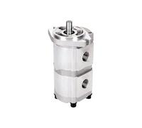 Pompe hydraulique à engrenages double rotative HGP-33A-F28-28R bride, haute pression d'huile(HGP-33A-F25-25R)