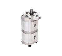 Pompe hydraulique à engrenages duplex HGP 33A 7,98 GPM, arbre droit claveté de 17,46 mm, 1,03 CID, huile en aluminium(HGP-33A-F17-17R)