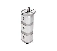 Pompe hydraulique à engrenages HGP trois étages HGP-111A-F6-6-6R Triptyque haute pression triple huile(HGP-111A-F3-3-3R)