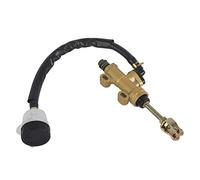 Pompe hydraulique de Cylinde de moto de Kuuleyn, pompe de maître-cylindre de frein arrière en aluminium universelle avec le réservoir pour le vélo de saleté de moto ATV
