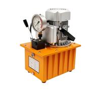 Pompe hydraulique électrique 750 W 220 V, groupe hydraulique professionnel jusqu'à 70 MPa/10 000 PSI pour cylindre hydraulique à double action, convient pour l'industrie avec manomètre pour lever