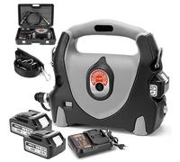 Pompe hydraulique électrique avec télécommande, 70 MPa, 10152 psi, avec sangle et tuyau d'huile de 2 m, alimentée par 2 batteries 5,0 Ah - Double action