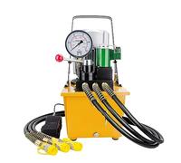 Pompe hydraulique électrique électrovanne trois Circuits d'huile pompe hydraulique électrique pompe à huile hydraulique haute pression(Giallo)