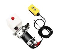 Pompe hydraulique, groupe hydraulique, pompe à bascule, pompe à bascule, réservoir pour levage et abaissement avec poignée de commande filaire de 4,5 m, 800 W 12 V