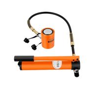 Pompe hydraulique manuelle 70 Mpa - 20T 350 cc - Pompe hydraulique manuelle 2 l/s - Outils hydrauliques avec tréteau de levage - Tuyau de 1 m et poignée - Pour lever, plier et redresser