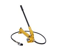 Pompe hydraulique manuelle 700 cc, 70 MPa haute pression Pompe à main avec tuyau de 1,8 m et poignée antidérapante - Pour cylindre hydraulique, pince à sertir, cintreuse de tuyaux