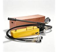 Pompe hydraulique Manuelle à Double Circuit, Robuste 20MPa/70MPa avec manomètre, capacité 3000CC pour remorques basculantes, Construction, Agriculture et équipements industriels