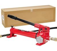 Pompe Hydraulique Manuelle avec Tuyau 10000psi Pompe De Levage avec Tuyau Et Filetage Zg3/8 Pompe Haute Pression Max. 700kg/㎝² Adaptée à Une Utilisation avec Une Variété D, CP180