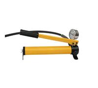 Pompe hydraulique Manuelle Haute Pression 10 000 psi avec manomètre, Bloc d'alimentation à 2 Vitesses, Pompe de Levage hydraulique, Pompe à vérin Manuelle 400 CC pour l'industrie et la Construction