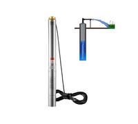 VEVOR Pompe immergée pour puits profond 1100 W – Inox, débit 7,1 m³/h, 105 m, cordon 19,4 m, IP68