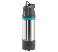 Gardena pompe immergée auto, débit de 6 100 l/h, avec filtre à impuretés, protection contre le fonctionnement à sec intégré (1773-20), Argenté/Noir/Turquoise/Orange, bis zu 6.100 l/h mit Automatik