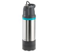 Gardena pompe immergée auto, débit de 6 100 l/h, avec filtre à impuretés, protection contre le fonctionnement à sec intégré (1773-20), Argenté/Noir/Turquoise/Orange, bis zu 6.100 l/h mit Automatik