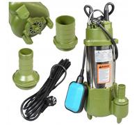 Pompe Immergée MORO 300R avec Broyeur (300 W, 3300 l/h, Hauteur de Refoulement 15 m) - Pompe de Relevage et d’Évacuation pour Eaux Chargées et Eaux Usées - Pompe Vide-Cave pour Fosse Septique et Eaux