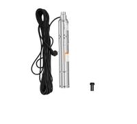 Pompe Immergée pour Puits 3" 250W 1600L/h 80m Inox, Câble 20m, Eau Claire | IP68, moteur cuivre, 2850 tr/min, silencieuse 20dB, acier inox 304, débit 1600L/h, hauteur 80m, câble 20m, pour irrigation.