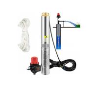 Pompe Immergée pour Puits 50 L/min 89 m Pompe à Eau pour Puits Profond en Acier Inox, Pompe à Eau Électrique 550 W