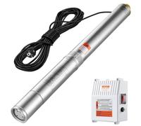 VEVOR Pompe immergée pour puits profond 1500 W – Inox, 9,8 m³/h, 108 m, câble 19,4 m, IP68