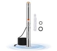 Pompe Immergée pour Puits Profond-VEVOR-750 W, 230 V-Pompe à eau en Acier Inox-Débit 100 L/min-Hauteur de 75 m