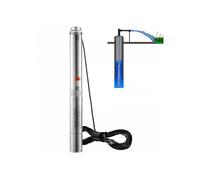 Pompe Immergée Puits Profond 750 W, acier inox, débit 7,1 m³/h, hauteur 75 m, Ip68