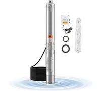 VEVOR Pompe immergée pour puits profond 1100 W inox 65 L/min 85 m câble 20 m IP68