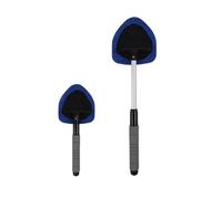 Pompe Lave Glace Ensemble de brosses de nettoyage de pare-brise de voiture, nettoyeur de vitres télescopique en microfibre, brume de grattage, 2026 Système de Nettoyage de Vitres(Blue-1PCS)