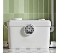 Pompe macerator 750W, moteur cuivre, 3 raccords, 11m, montage mural | Système de levage pour WC, douche & lavabo, hauteur de refoulement 11m, plat pour installation murale, puissante et fiable