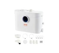 Pompe macératrice 700W, 3 entrées eau, 9600 L/h, relevage 10 m, eaux usées toilettes/cave.