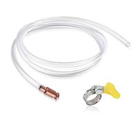 Pompe Manuelle Carburant & Tuyau Siphon avec Collier de Serrage 1.8m*15mm,Pompe Manuelle Eau Automatique,Kit de Siphon à Secouer Multi-Usage pour le Transport Rapide de Liquides