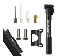 Pompe manuelle haute pression portable - Petite pompe manuelle avec mesure de précision, légère et pour vélos, ballons, vélos | Multi-usage, exercice, extérieur, voyage