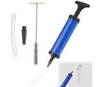 Pompe Manuelle Soufflette Brosse de Nettoyage Perçage Pompe Soufflage Brosse Métallique pour Perceuse Pompe de Forage Manuelle Brosse Cylindrique pour Trou Perçage