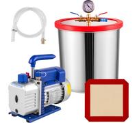 Pompe multifonctionnelle Chambre à vide 5 gallons avec pompe à vide 3 CFM - conditionnement 84L/min 1/4 CV