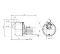 Espa Pompe de nage à contre-courant Nadorself 400 T 72 m³/h 4 CV triphasé