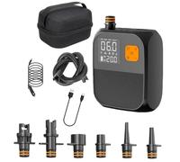 Pompe Paddle Electrique,Pompe à Air Rechargeable 120 l/Min,Pompe à Air Portable Sup,USB Ports LED Lumières,Gonflage à Deux étapes,Convient pour Kayaks,Voiles et Appareils (1PCS)