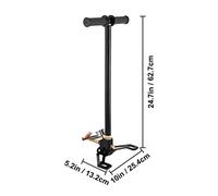 Pompe PCP à 3 étages + manomètre 4500PSI pneu Kayak balle gonflable fusil pistolet à Air remplissage étrier pompe à main haute pression(Zwart)