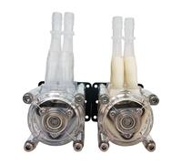 Pompe péristaltique 1 pièce, pompe à eau, pompe doseuse, tête de pompe double, 12V 24V, débit élevé