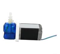 Pompe péristaltique 12 V 24 V à faible bruit, 100 ml/min, transfert de fluide pour laboratoire, aquarium, utilisation industrielle, bleu compact (STB10-24V)
