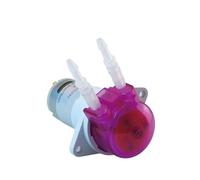 Pompe péristaltique 12 V/24 V, pompe doseuse avec 6 rouleaux, débit de haute précision réglable, transfert de liquide silencieux for aquarium(3x5 pharmed bpt tube,6V)