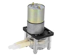 Pompe péristaltique auto-amorçante, cadre de roue en acier inoxydable, PC, tête transparente, moteur à courant continu (24 V)