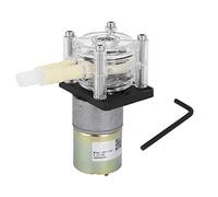 Pompe péristaltique, cadre de roue en acier inoxydable auto-amorçant, tête transparente en PC, moteur à courant continu pour la distribution de détergent, livraison d'encre, (24V)