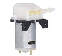 Pompe péristaltique DC, Mini Pompe doseuse Auto-amorçante pour liquides, débit Variable et Sens de Circulation réglable, avec tête en Alliage d’Aluminium, pour Analyse biochimique,
