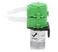 Pompe péristaltique Double tête dosage Eau pour Viscus non viscus liquide 2x4 mm tuyau pour le aquarium (Dc12v)
