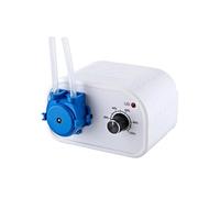 Pompe péristaltique micro NKCP 12 V avec alimentation électrique Pompe doseuse de laboratoire à débit réglable Tube de pompe en silicone(UK,NKCP-DC-S04B)
